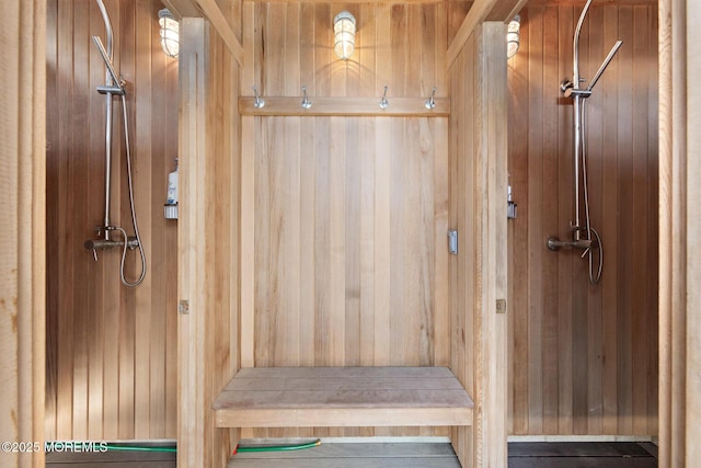425 E Ave, Bay Head, NJ 08742 - mudroom featuring wood walls