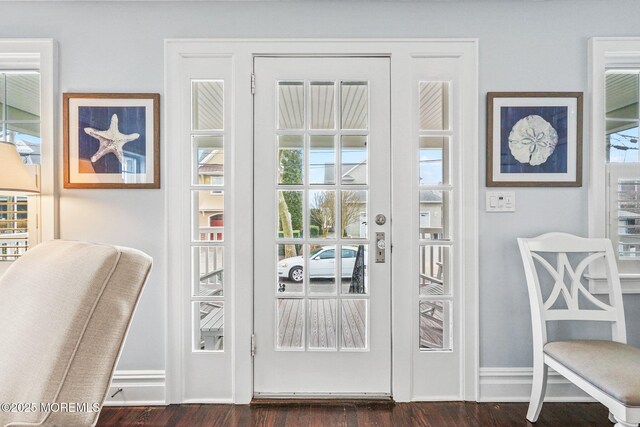 321 Mckinley Pl, Avon-By-The-Sea, NJ 07717 - entryway with dark wood finished floors and baseboards