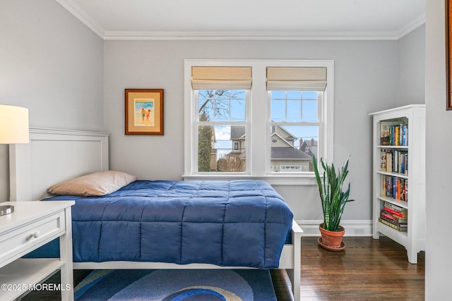 321 Mckinley Pl, Avon-By-The-Sea, NJ 07717 - bedroom with ornamental molding and wood finished floors