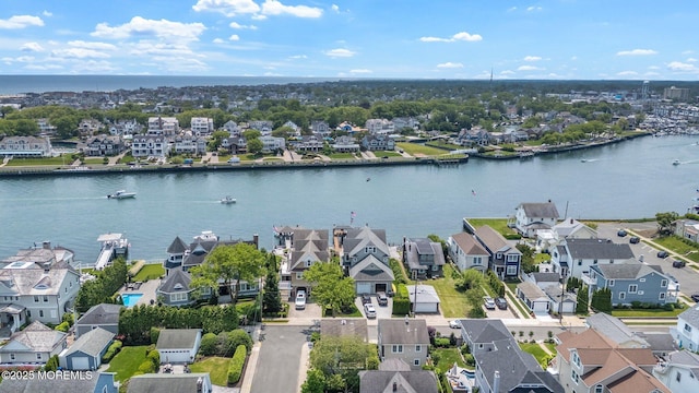 321 Mckinley Pl, Avon-By-The-Sea, NJ 07717 - aerial view of residential area with a nearby body of water
