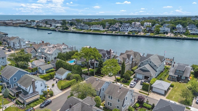 321 Mckinley Pl, Avon-By-The-Sea, NJ 07717 - aerial view of residential area featuring a large body of water