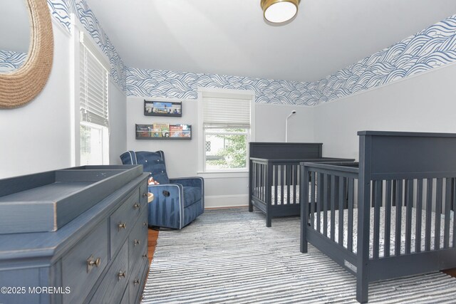 51 Clay St, Fair Haven, NJ 07704 - bedroom with baseboards and a nursery area