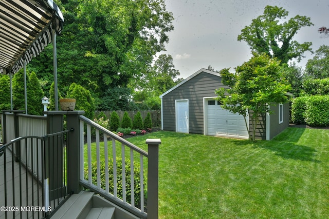 51 Clay St, Fair Haven, NJ 07704 - view of yard with a garage and an outbuilding