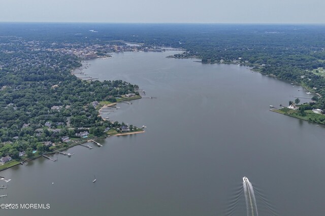 51 Clay St, Fair Haven, NJ 07704 - aerial view of a large body of water