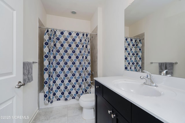 11 Starry Ln, Barnegat, NJ 08005 - bathroom with vanity, shower / bath combination with curtain, and tile patterned flooring