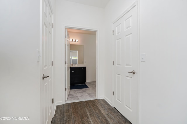 11 Starry Ln, Barnegat, NJ 08005 - hallway with dark wood-type flooring