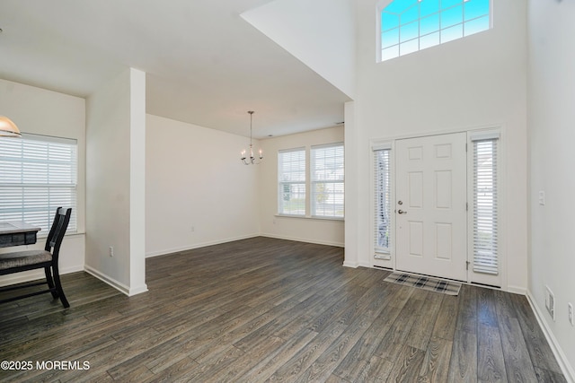 11 Starry Ln, Barnegat, NJ 08005 - foyer featuring a chandelier and dark wood-style flooring