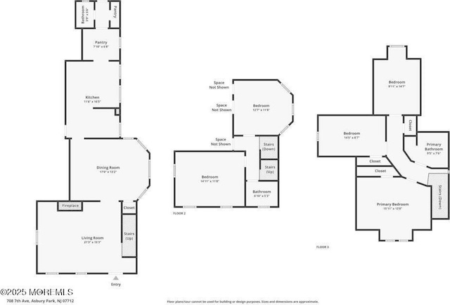 708 7th Ave, Asbury Park, NJ 07712 - floor plan / room layout