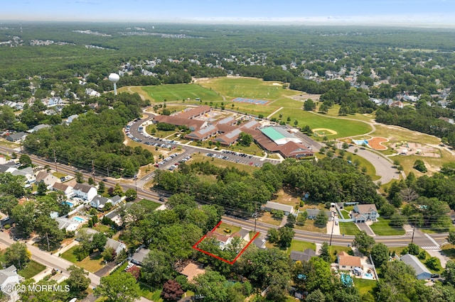 470 Nautilus Dr, Manahawkin, NJ 08050 - aerial perspective of suburban area with property boundaries highlighted