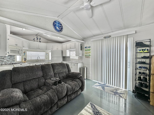 709 Union Ave Unit 5, Brielle, NJ 08730 - living area featuring ceiling fan