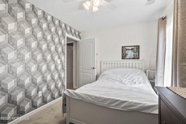 628 Morningside Ave, Union Beach, NJ 07735 - bedroom featuring carpet flooring and ceiling fan