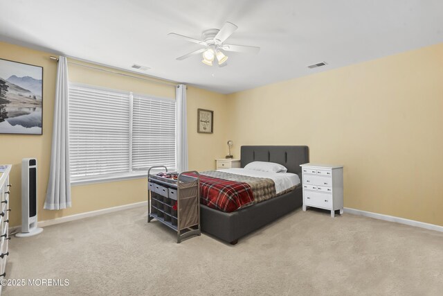 628 Morningside Ave, Union Beach, NJ 07735 - carpeted bedroom with baseboards and ceiling fan