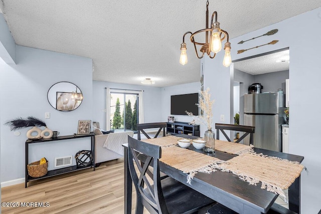 305 Daisy Ct, Jackson, NJ 08527 - dining area featuring a textured ceiling and light wood-style flooring