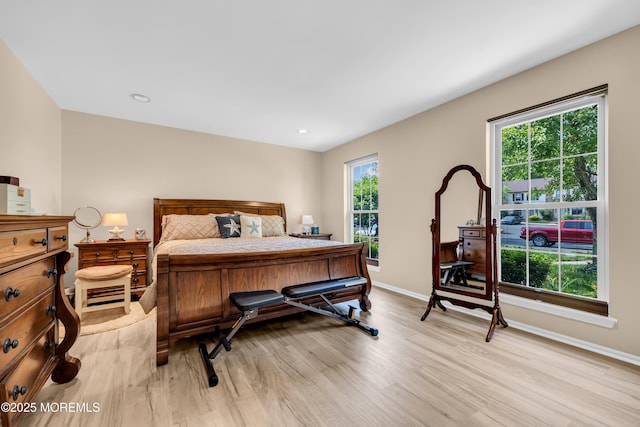 6 Claridge Ct # 5, Freehold, NJ 07728 - bedroom featuring light wood-type flooring, multiple windows, and recessed lighting