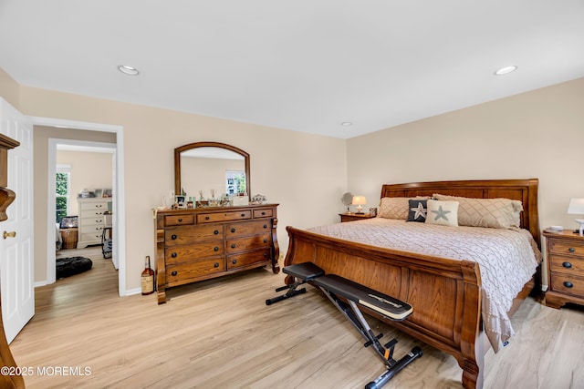 6 Claridge Ct # 5, Freehold, NJ 07728 - bedroom featuring light wood-type flooring, multiple windows, and recessed lighting