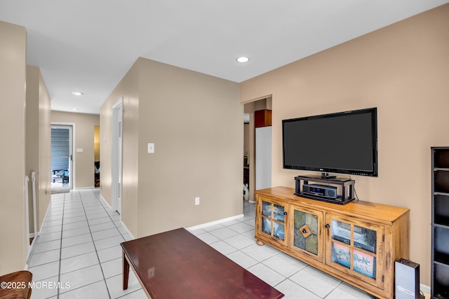 6 Claridge Ct # 5, Freehold, NJ 07728 - living area featuring light tile patterned flooring and recessed lighting