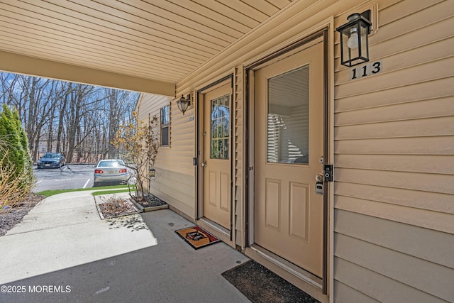 113 Whispering Oaks Way, Jackson, NJ 08527 - view of exterior entry featuring covered porch