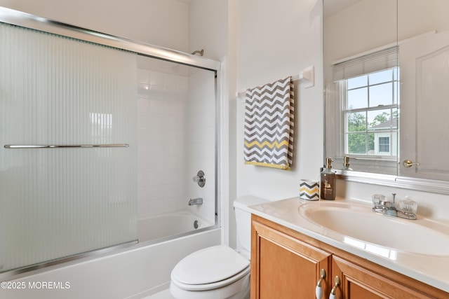 27 Witherspoon Way, Marlboro, NJ 07746 - bathroom with vanity, toilet, and enclosed tub / shower combo