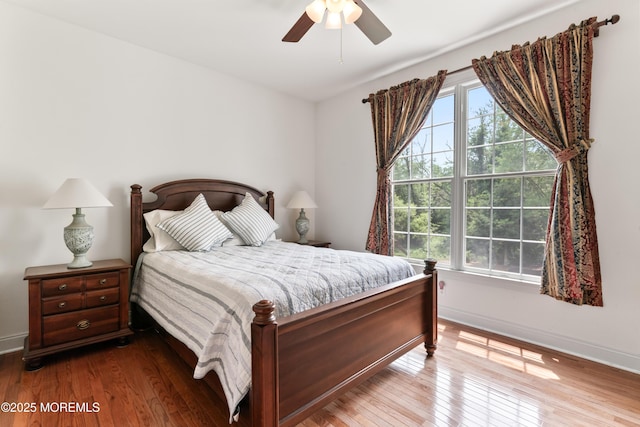 27 Witherspoon Way, Marlboro, NJ 07746 - bedroom with wood-type flooring, baseboards, and ceiling fan