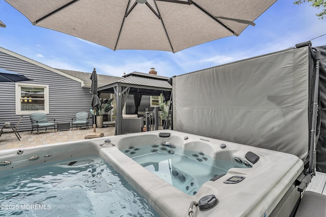 103 Idlewild Ln, Aberdeen, NJ 07747 - exterior space with a gazebo and a hot tub