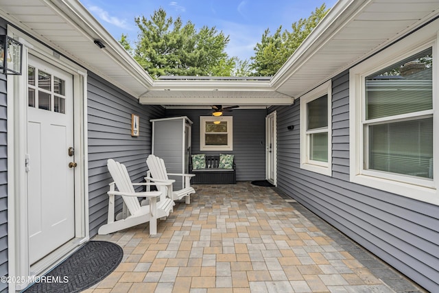 103 Idlewild Ln, Aberdeen, NJ 07747 - view of patio / terrace featuring ceiling fan