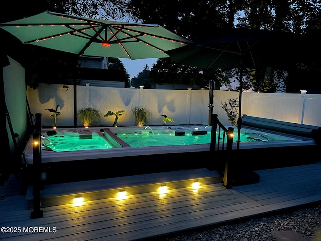 103 Idlewild Ln, Aberdeen, NJ 07747 - deck with a hot tub