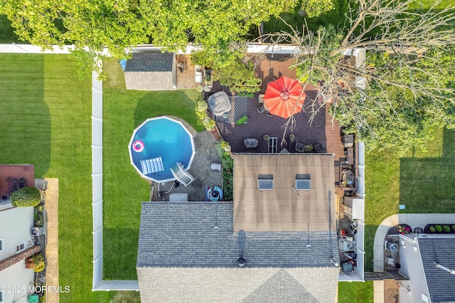 17 Evergreen Pl, Howell, NJ 07731 - view from above of property with a pool