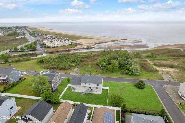 728 Brook Ave, Union Beach, NJ 07735 - aerial perspective of suburban area featuring a large body of water