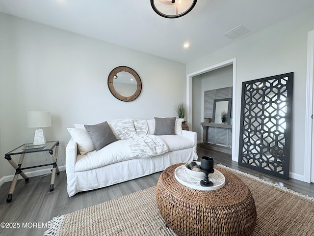 23 Brainard Ave, Port Monmouth, NJ 07758 - living area with wood finished floors and recessed lighting