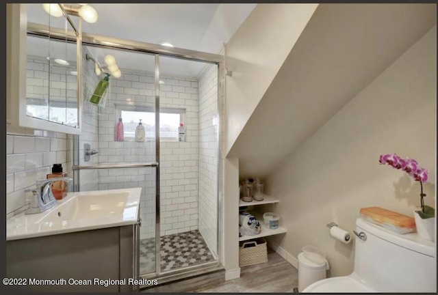 1 S Ocean Ave, Loch Arbour, NJ 07711 - full bathroom with vanity, toilet, and a shower stall