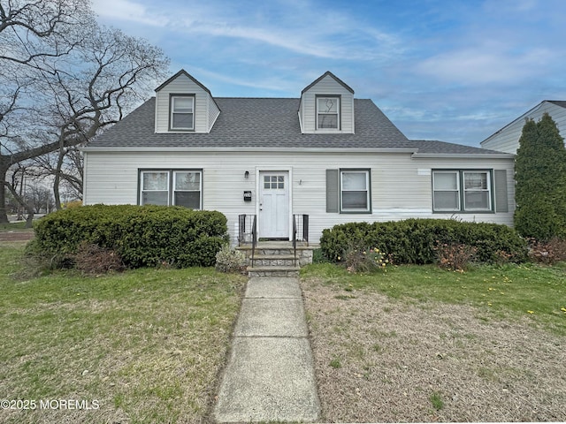 204 W Sylvania Ave, Neptune City, NJ 07753 - cape cod-style house with a front lawn and a shingled roof
