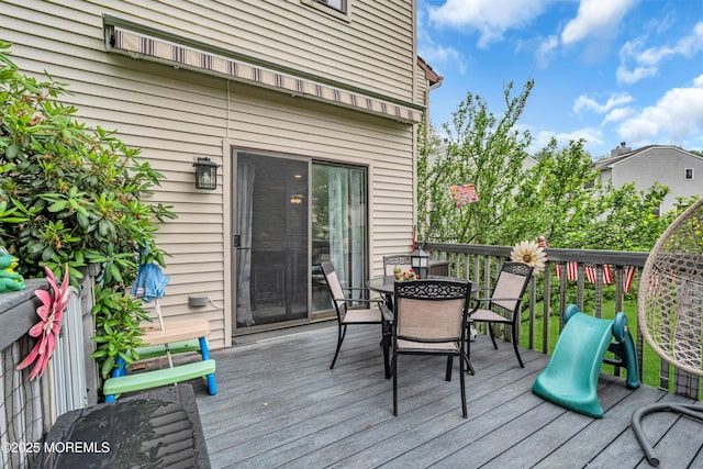 11 Kennedy Ct, Middletown, NJ 07748 - wooden terrace with outdoor dining area