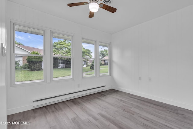 9 Edinburgh Ln Unit D, Manchester, NJ 08759 - spare room with baseboard heating, wood finished floors, and baseboards