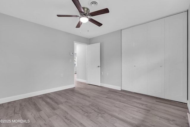 9 Edinburgh Ln Unit D, Manchester, NJ 08759 - unfurnished bedroom featuring wood finished floors, baseboards, a closet, and ceiling fan