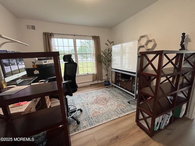 10 English Path, Freehold, NJ 07728 - office area with wood finished floors and baseboard heating