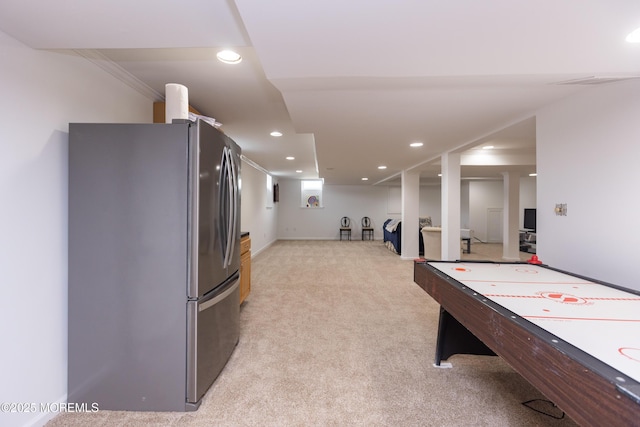 10 English Path, Freehold, NJ 07728 - playroom with recessed lighting and light colored carpet