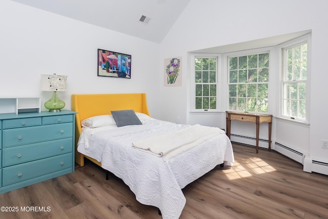 10 English Path, Freehold, NJ 07728 - bedroom with dark wood finished floors and high vaulted ceiling