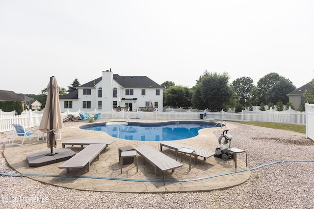 10 English Path, Freehold, NJ 07728 - view of swimming pool featuring a patio and a fenced backyard