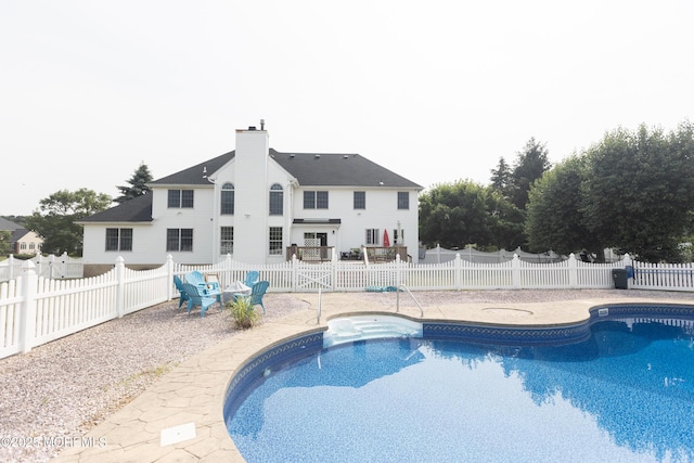 10 English Path, Freehold, NJ 07728 - view of pool with a patio and a fenced backyard