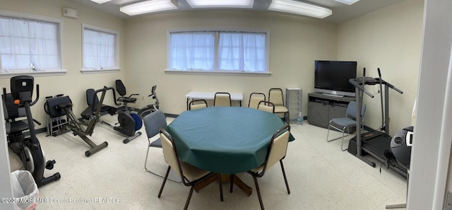 69 Robin Pl, Freehold, NJ 07728 - workout area with tile patterned floors and plenty of natural light