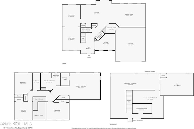 46 Timberline Rd, Bayville, NJ 08721 - view of property floor plan
