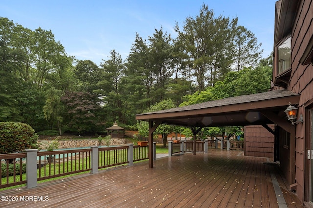 245 Borden Rd, Middletown, NJ 07748 - wooden deck with a gazebo