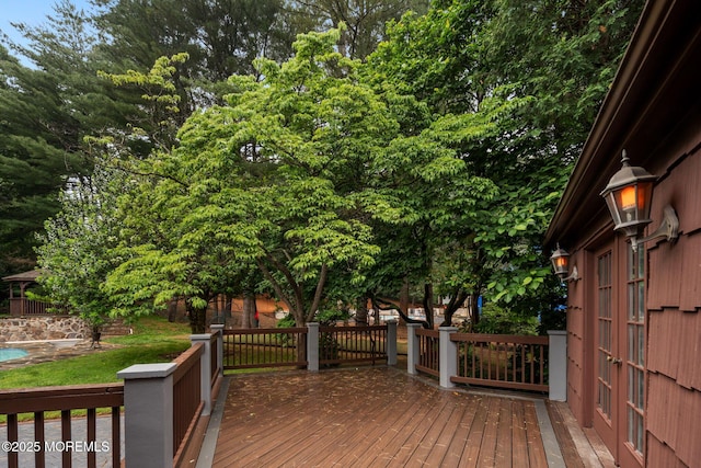 245 Borden Rd, Middletown, NJ 07748 - view of wooden deck