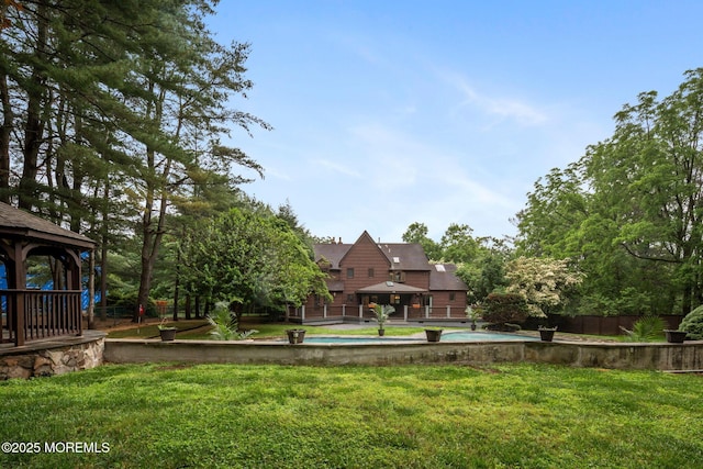 245 Borden Rd, Middletown, NJ 07748 - view of yard featuring a gazebo