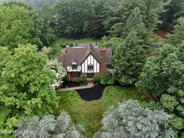 245 Borden Rd, Middletown, NJ 07748 - view from above of property featuring a forest