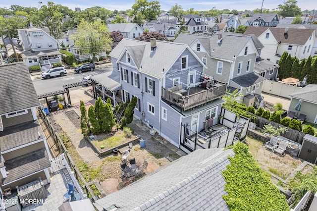 404 Park Place Ave, Bradley Beach, NJ 07720 - aerial perspective of suburban area