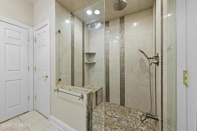 1413 Gully Rd, Wall, NJ 07719 - bathroom with a shower stall and tile patterned flooring
