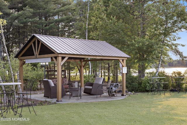 1413 Gully Rd, Wall, NJ 07719 - view of community with a gazebo, an outdoor hangout area, and a patio