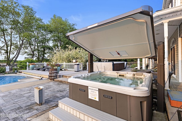 1413 Gully Rd, Wall, NJ 07719 - view of patio / terrace with a hot tub