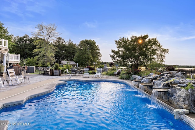 1413 Gully Rd, Wall, NJ 07719 - outdoor pool featuring a patio area